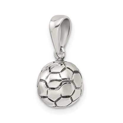 Sterlingsilber Antikisiert Fußball Kugel Anhänger