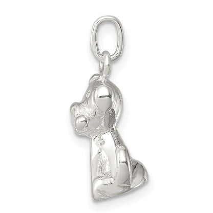 Sterlingsilber Doggie mit Bone Charm