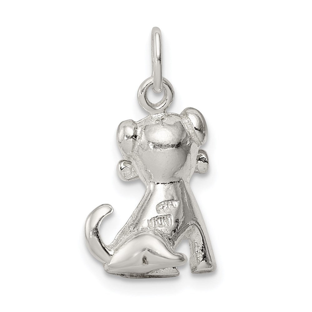 Sterlingsilber Doggie mit Bone Charm