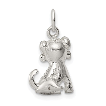 Sterlingsilber Doggie mit Bone Charm