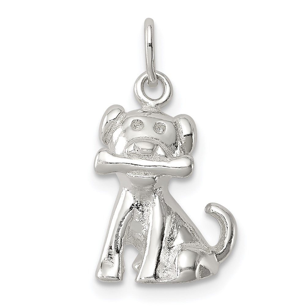 Sterlingsilber Doggie mit Bone Charm