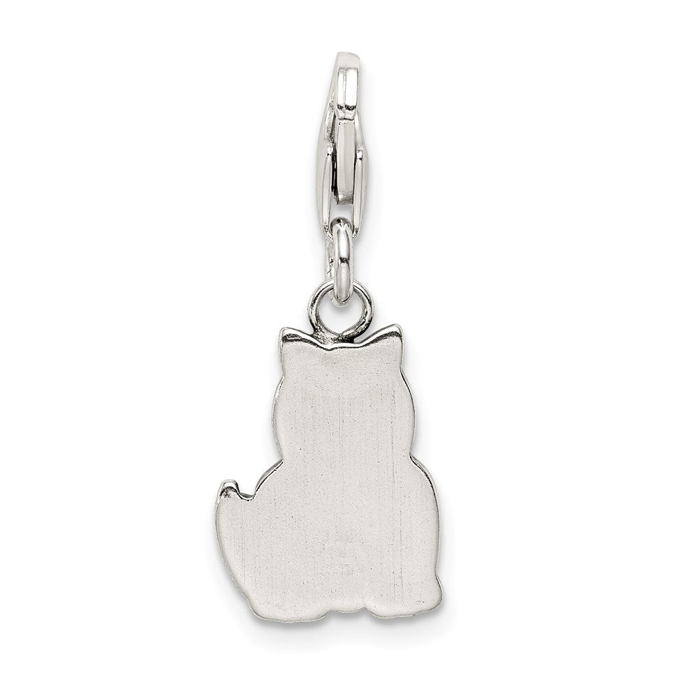 Sterlingsilber Antikisiert Katze Charm