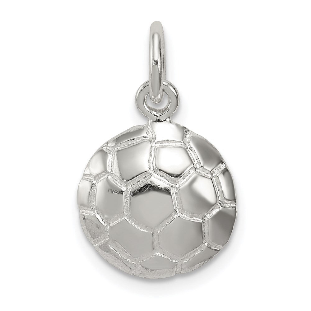Sterlingsilber Fußball Kugel Charm
