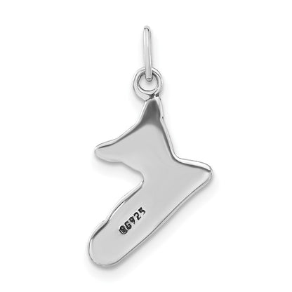 Sterlingsilber Poliert & Antikisiert Katze Charm