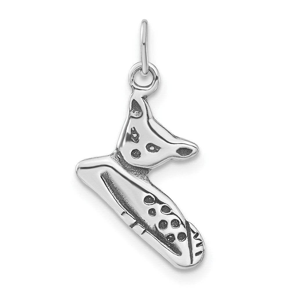 Sterlingsilber Poliert & Antikisiert Katze Charm