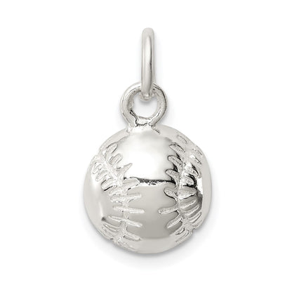Sterlingsilber Baseball Charm