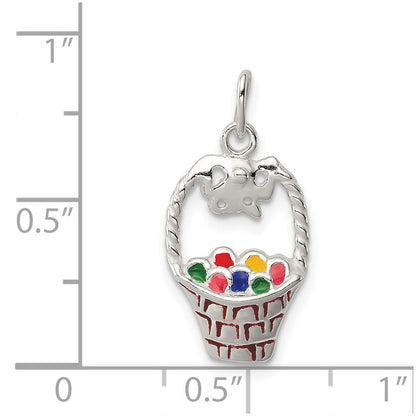 Sterlingsilber Emailliert Easter Korb