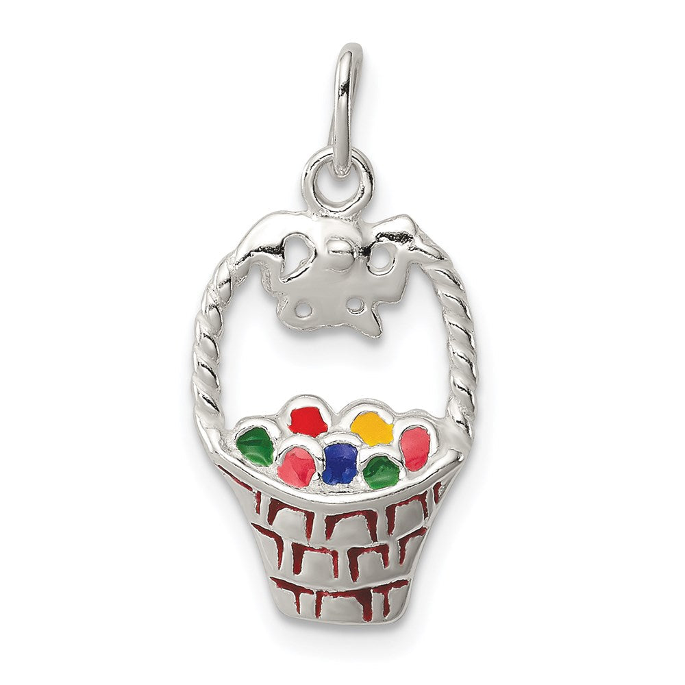 Sterlingsilber Emailliert Easter Korb