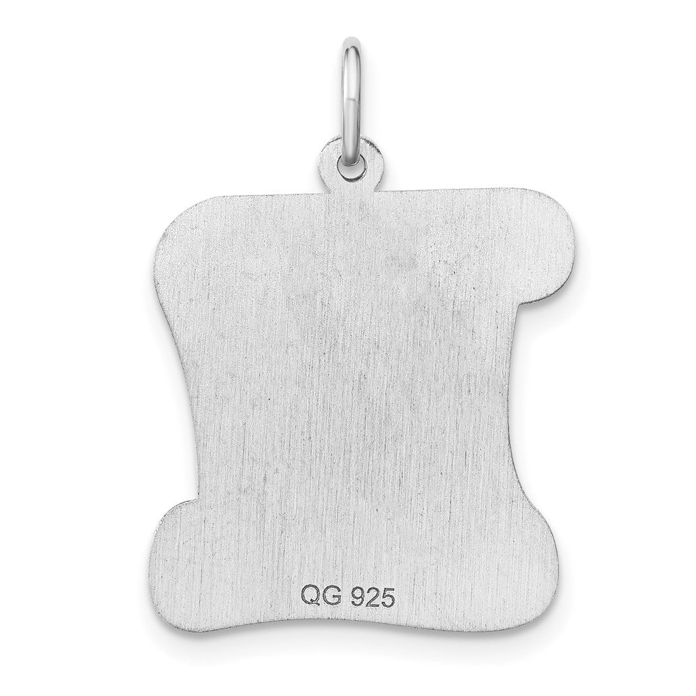 Sterlingsilber Rhodiniert Personalizable Birth Certificate Charm