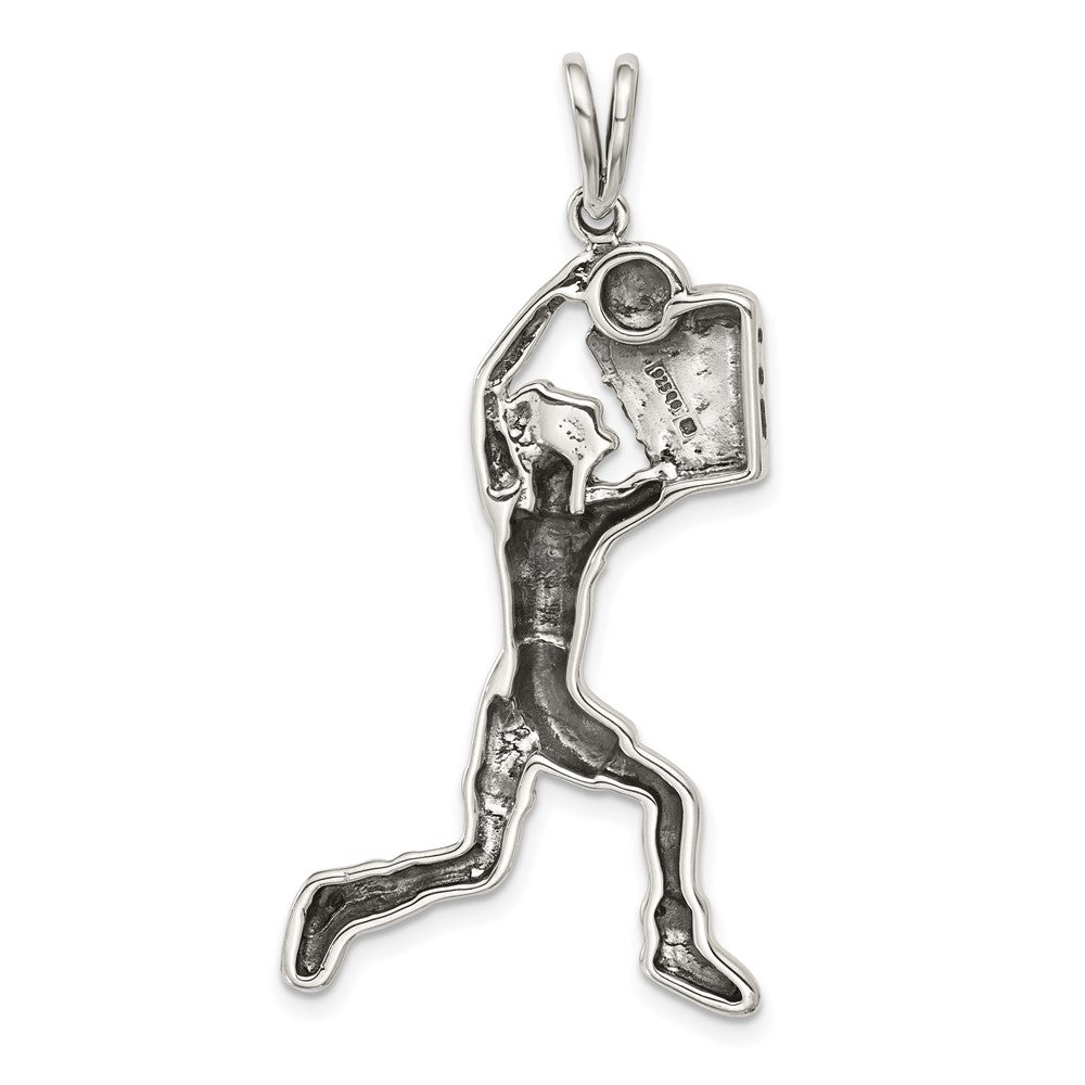 Sterlingsilber Basketball Player Charm