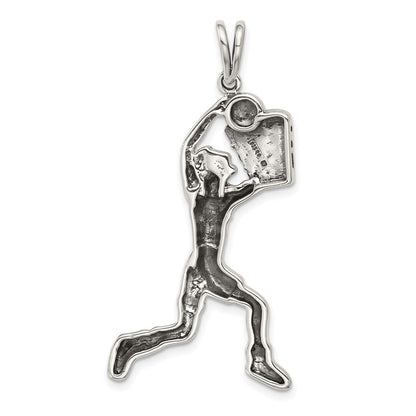 Sterlingsilber Basketball Player Charm