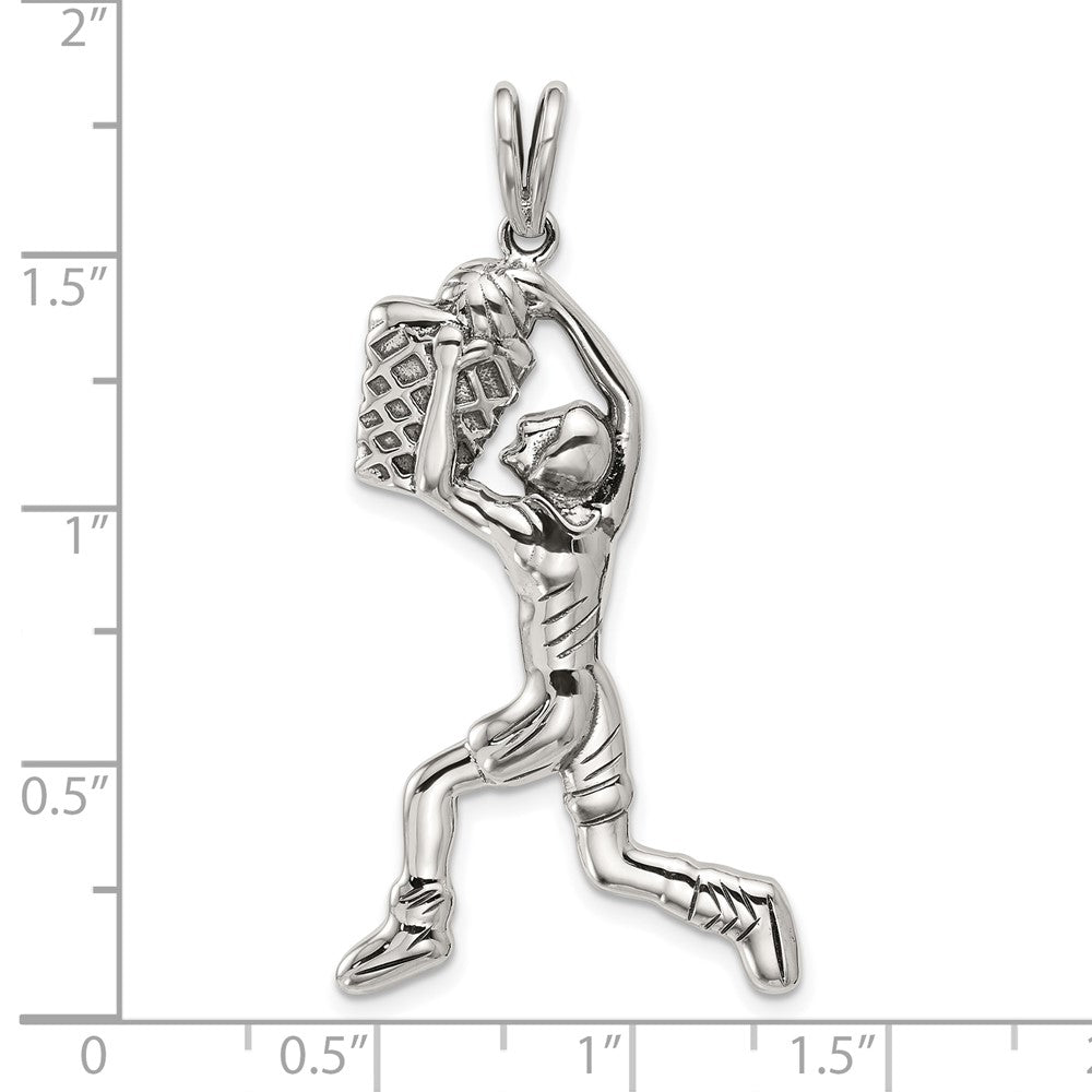 Sterlingsilber Basketball Player Charm
