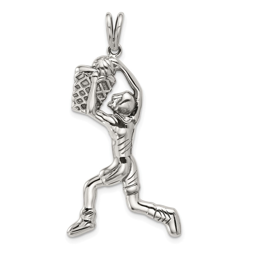 Sterlingsilber Basketball Player Charm