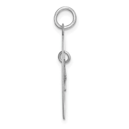 Sterlingsilber Ss/rhodiniert Personalisiert Abschluss Charm