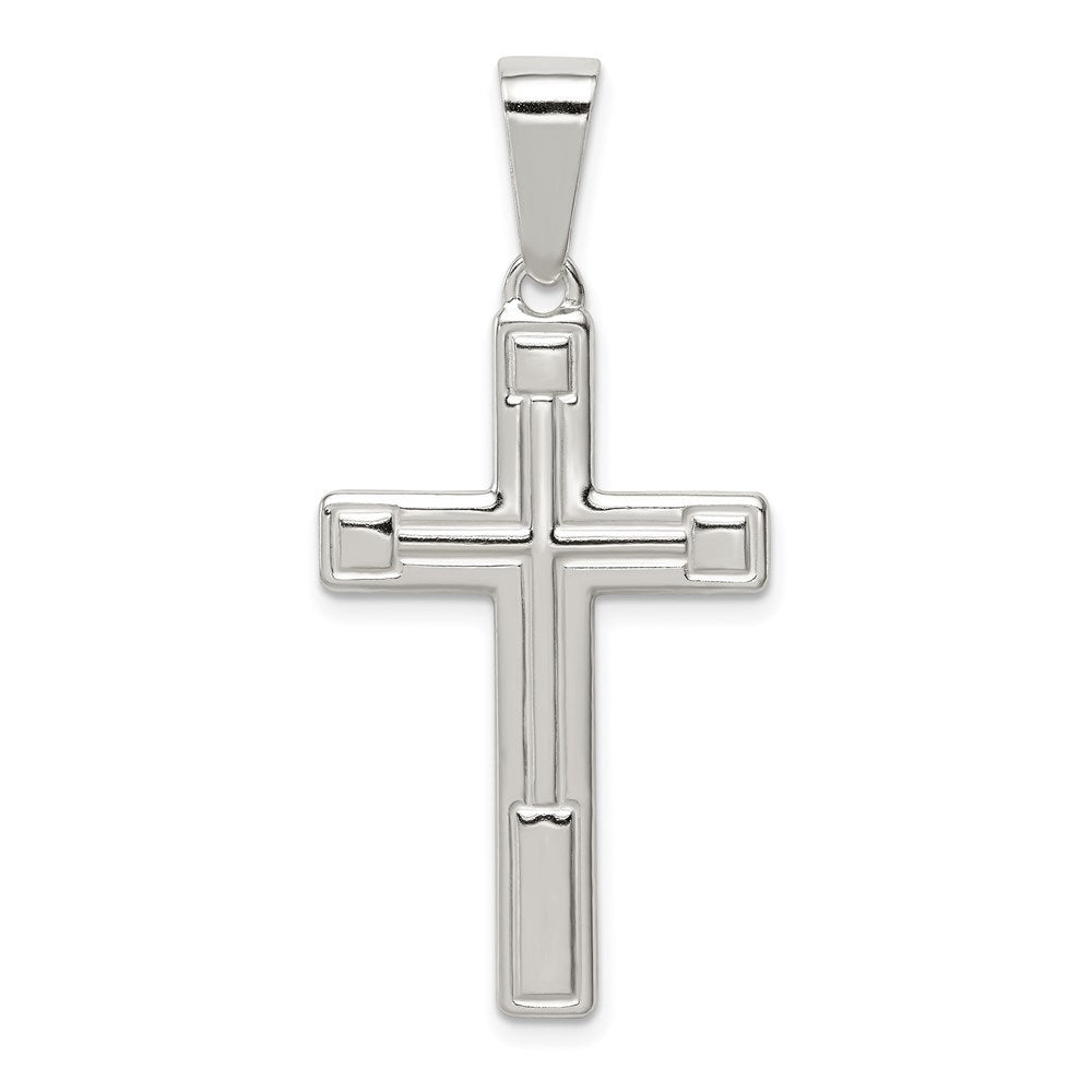 Sterlingsilber Poliert Kreuz Anhänger