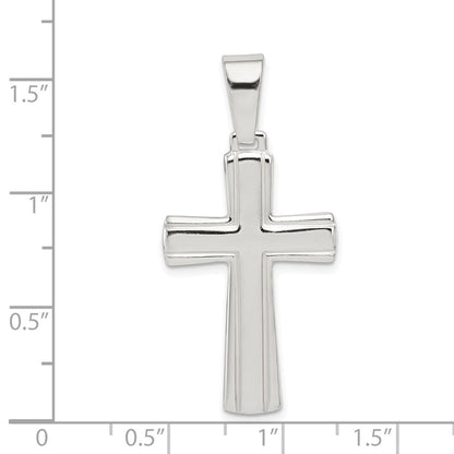 Sterlingsilber Poliert Kreuz Anhänger