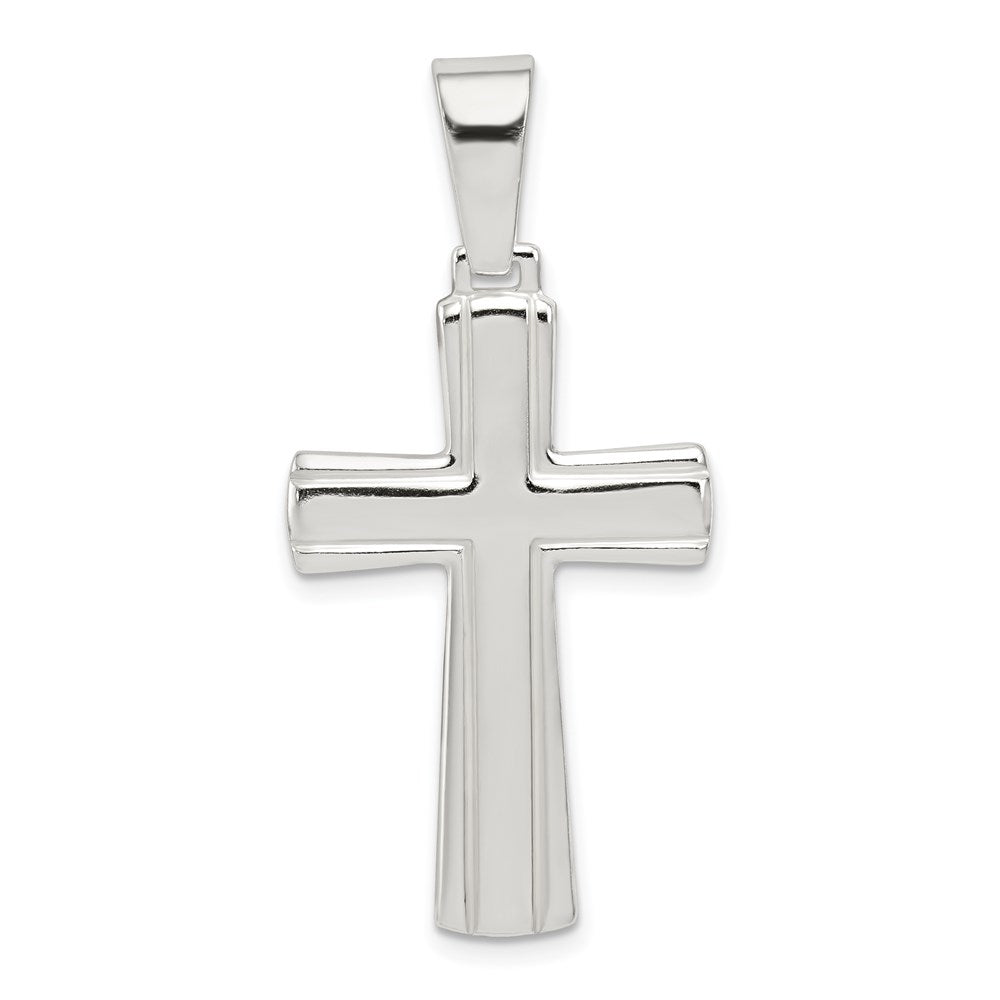 Sterlingsilber Poliert Kreuz Anhänger