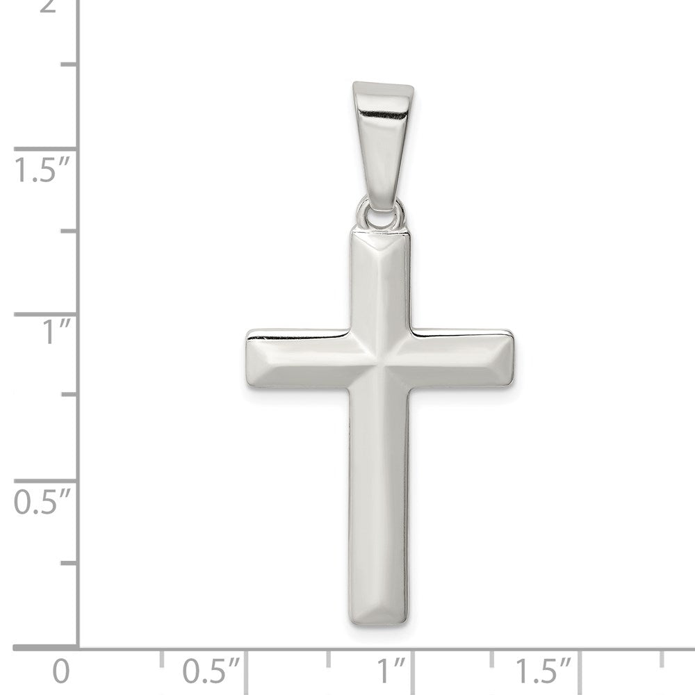 Sterlingsilber Poliert Kreuz Anhänger