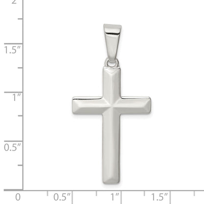 Sterlingsilber Poliert Kreuz Anhänger