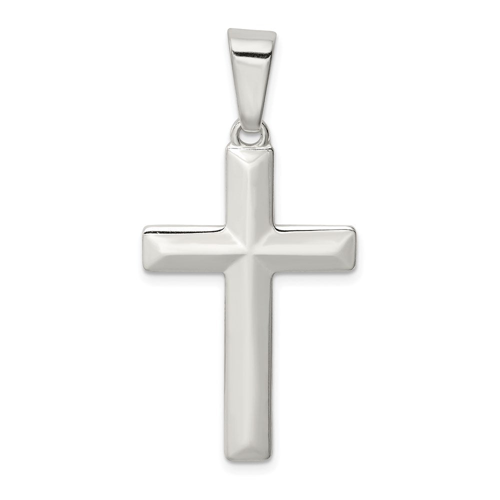 Sterlingsilber Poliert Kreuz Anhänger