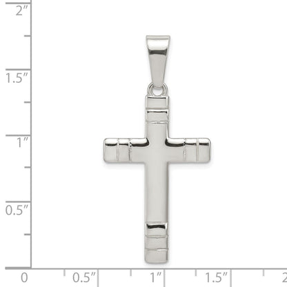 Sterlingsilber Poliert Kreuz Anhänger