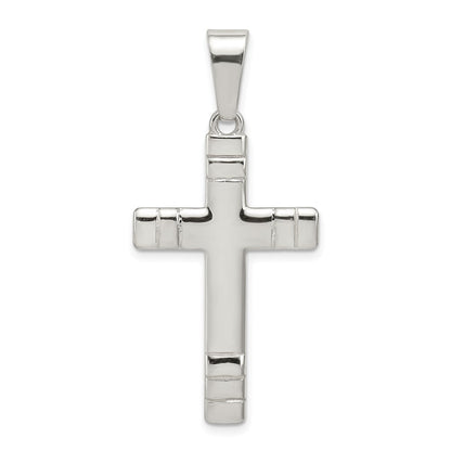 Sterlingsilber Poliert Kreuz Anhänger