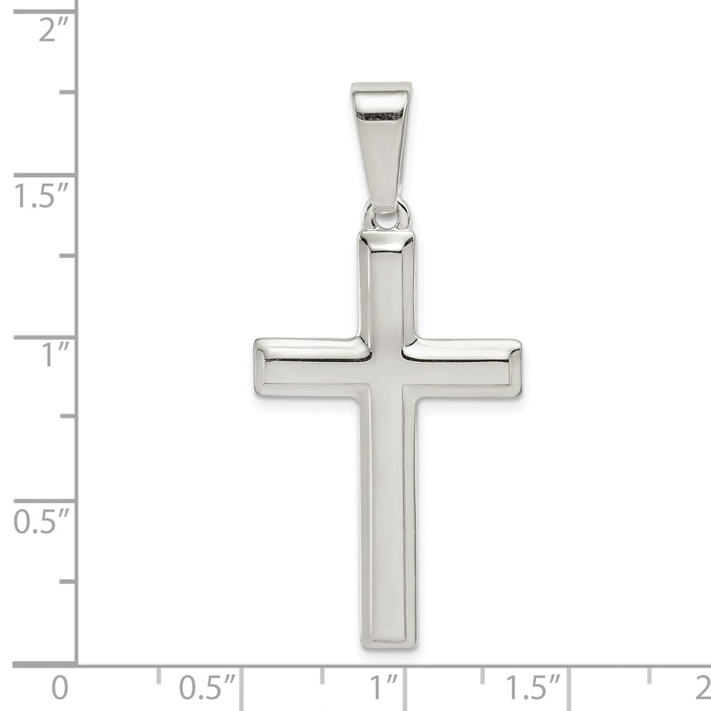 Sterlingsilber Poliert Kreuz Anhänger