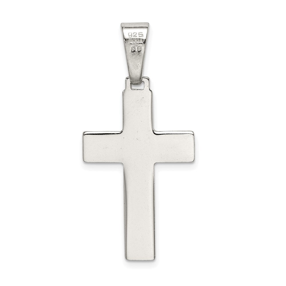 Sterlingsilber Poliert Kreuz Anhänger