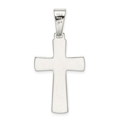 Sterlingsilber Poliert Kreuz Anhänger