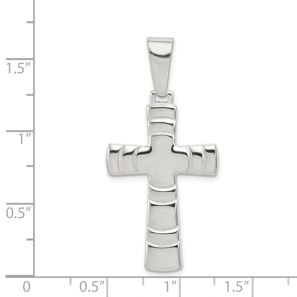 Sterlingsilber Poliert Kreuz Anhänger
