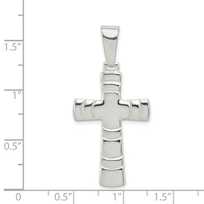 Sterlingsilber Poliert Kreuz Anhänger