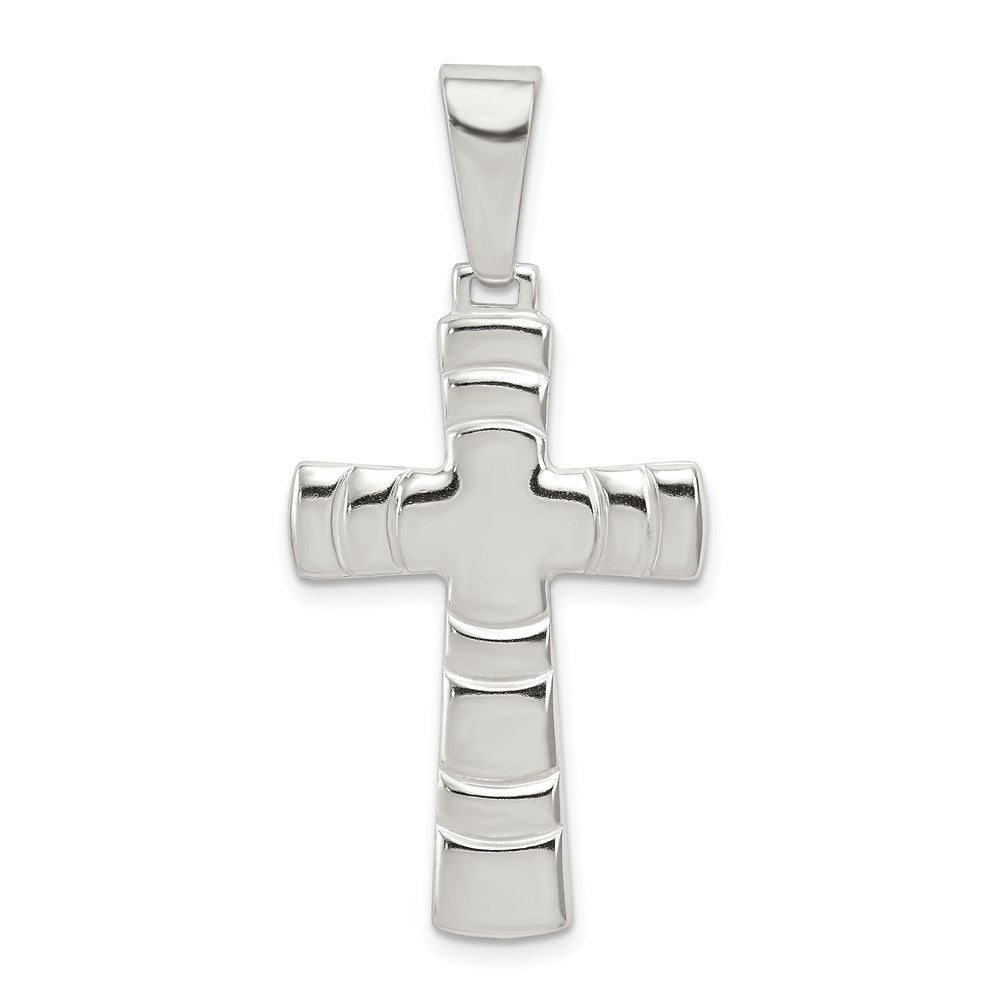 Sterlingsilber Poliert Kreuz Anhänger