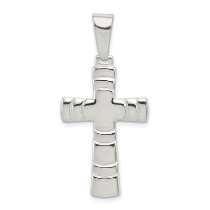 Sterlingsilber Poliert Kreuz Anhänger