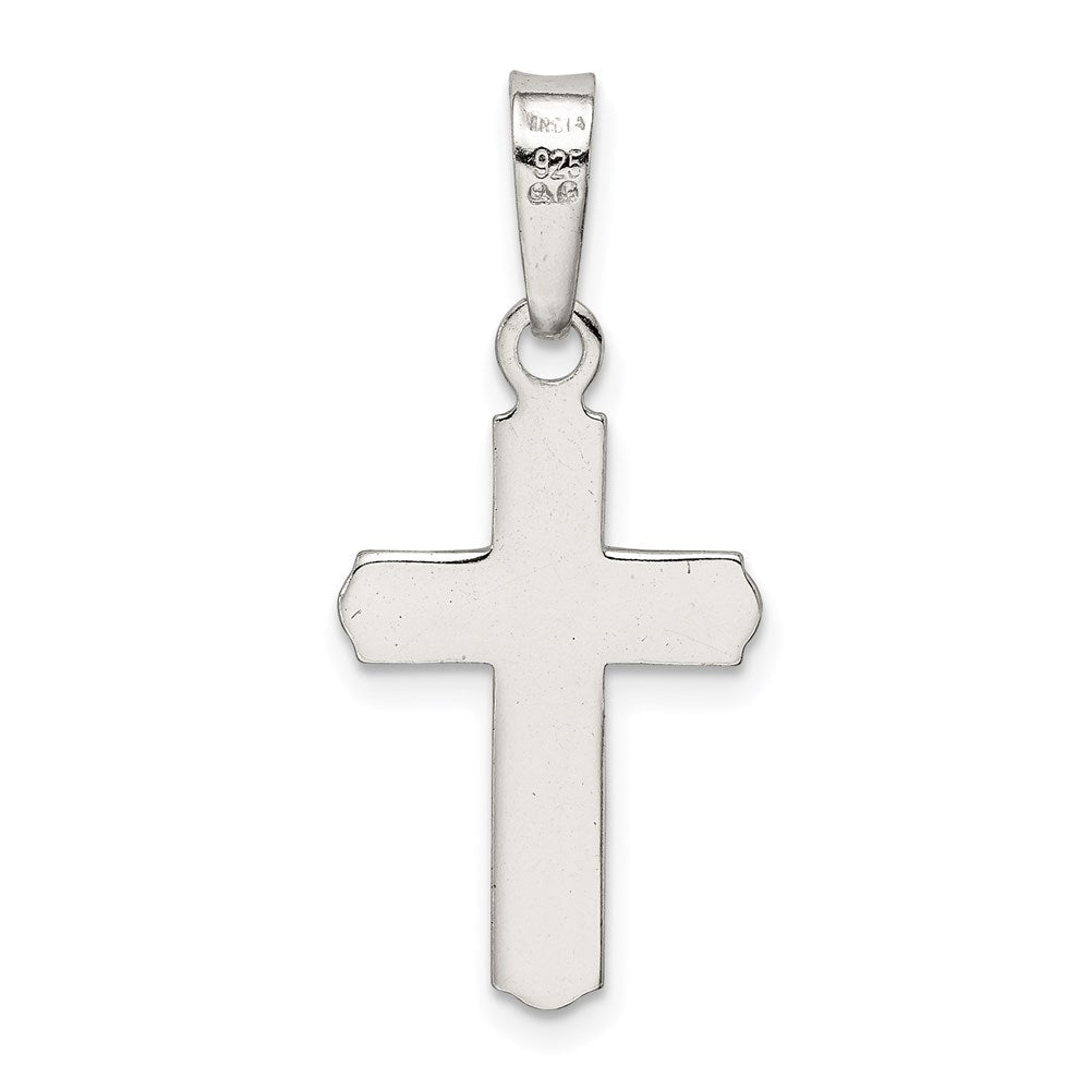 Sterlingsilber Poliert Kreuz Anhänger