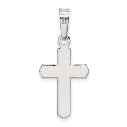 Sterlingsilber Poliert Kreuz Anhänger
