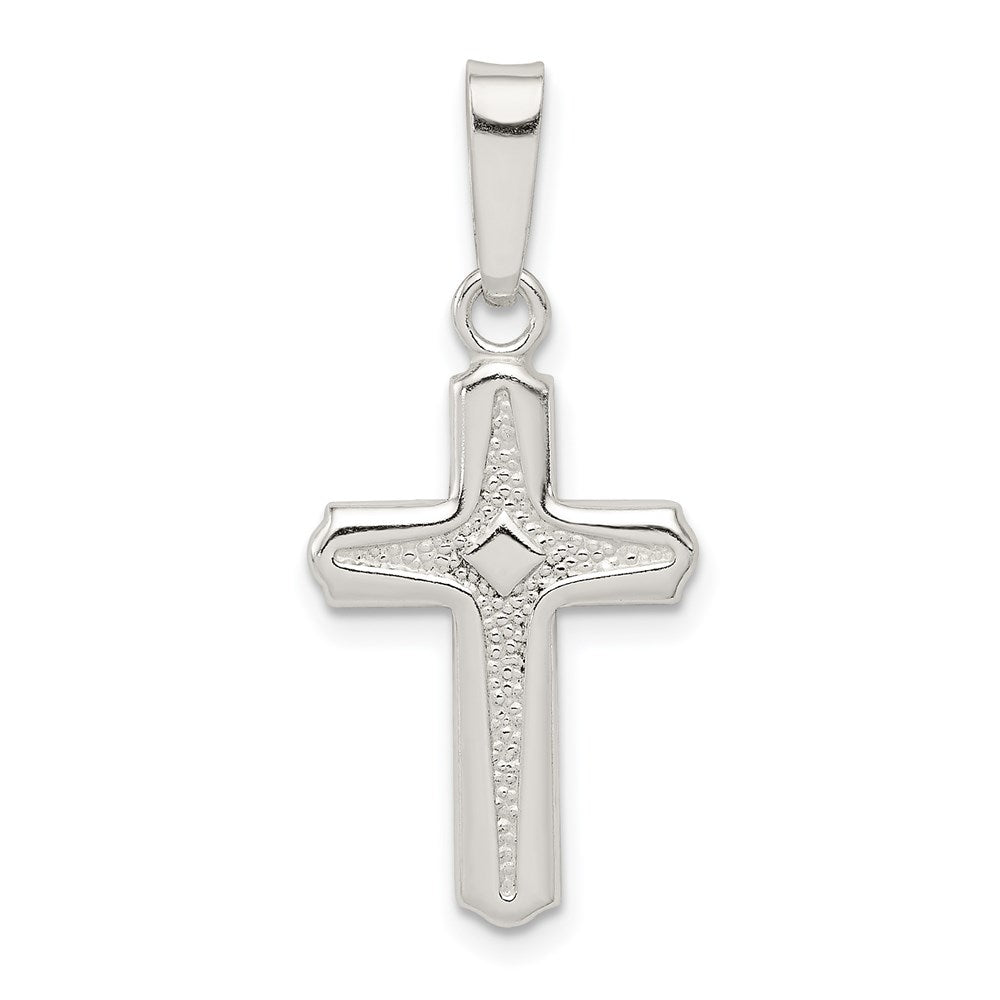 Sterlingsilber Poliert Kreuz Anhänger
