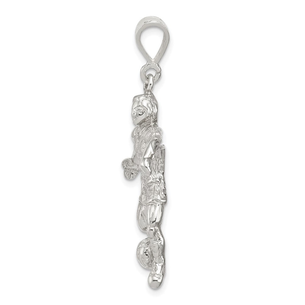 Sterlingsilber Fußball Player Charm