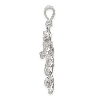 Sterlingsilber Fußball Player Charm