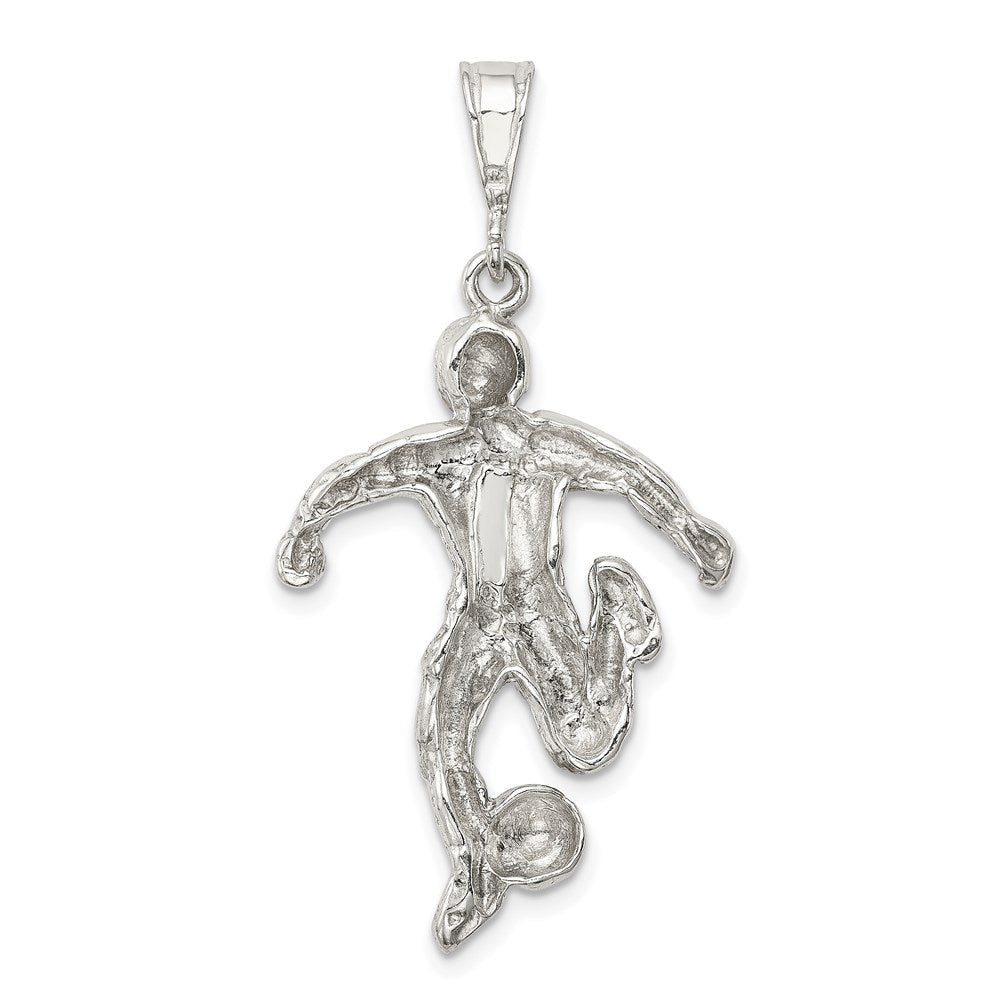 Sterlingsilber Fußball Player Charm