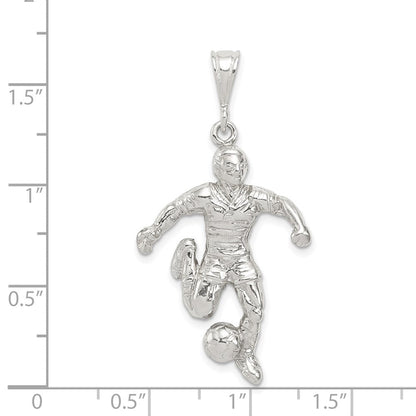 Sterlingsilber Fußball Player Charm