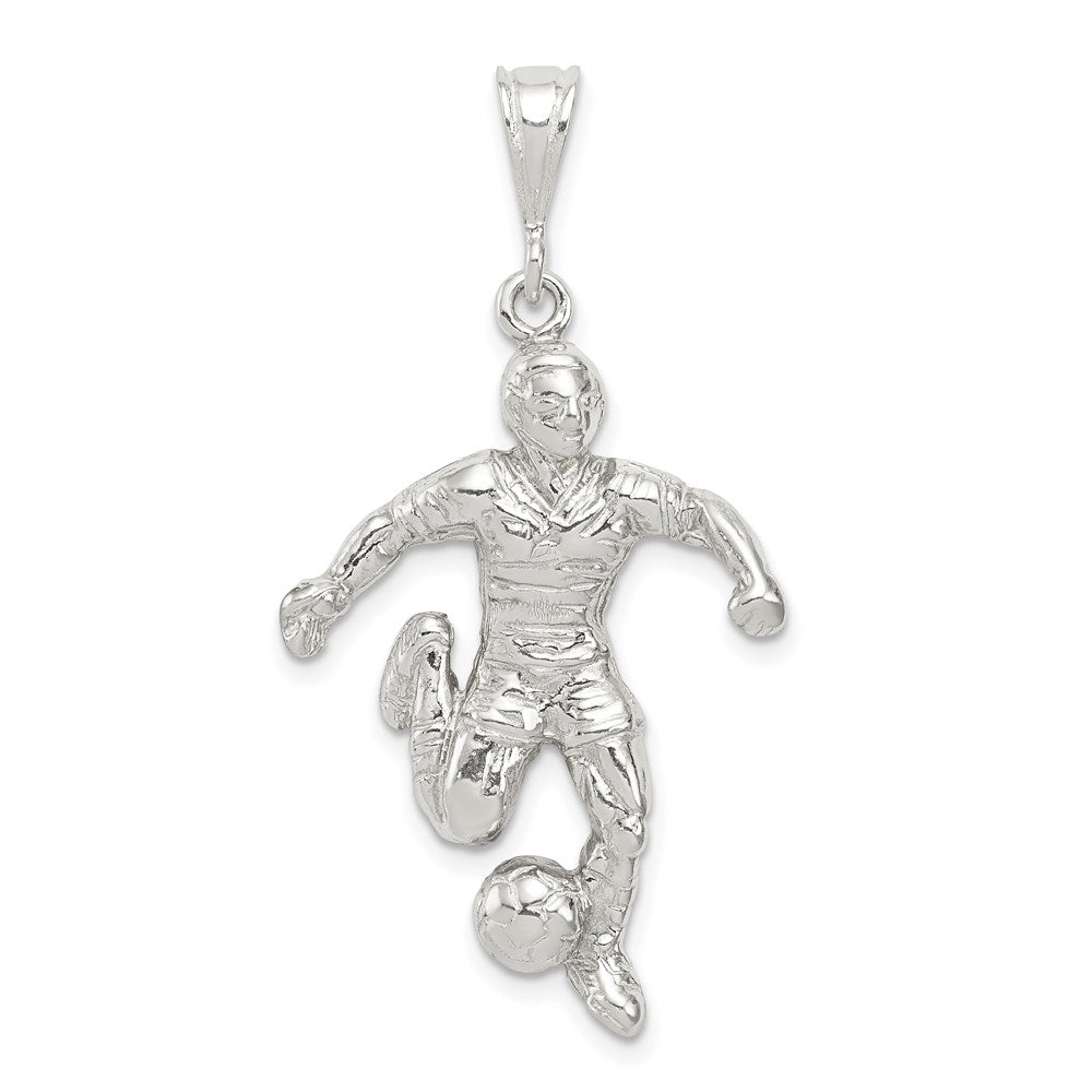 Sterlingsilber Fußball Player Charm