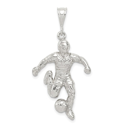 Sterlingsilber Fußball Player Charm