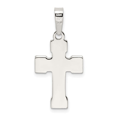 Sterlingsilber Poliert Kreuz Anhänger