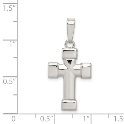 Sterlingsilber Poliert Kreuz Anhänger