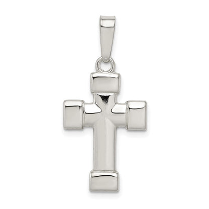 Sterlingsilber Poliert Kreuz Anhänger