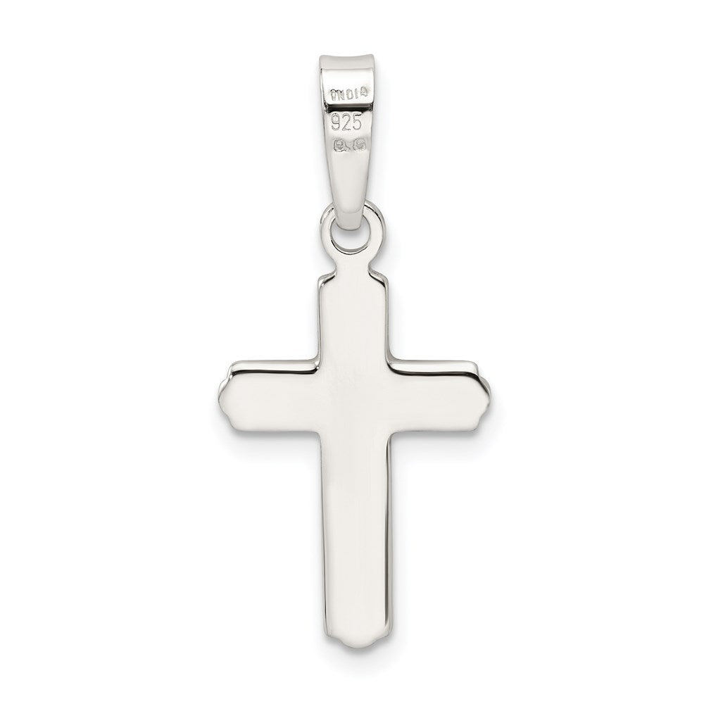 Sterlingsilber Poliert Kreuz Anhänger