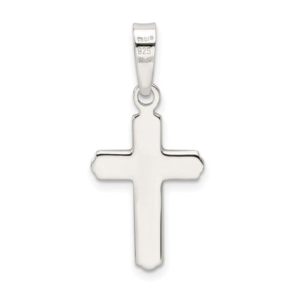 Sterlingsilber Poliert Kreuz Anhänger