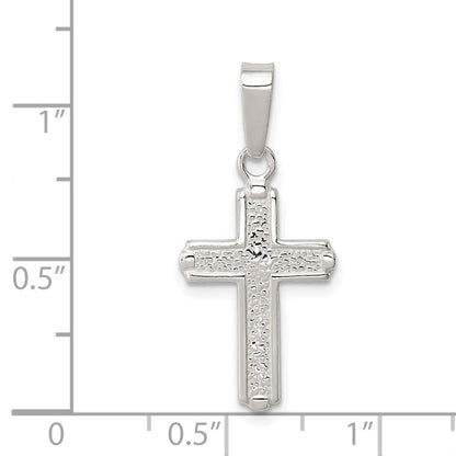 Sterlingsilber Poliert Kreuz Anhänger
