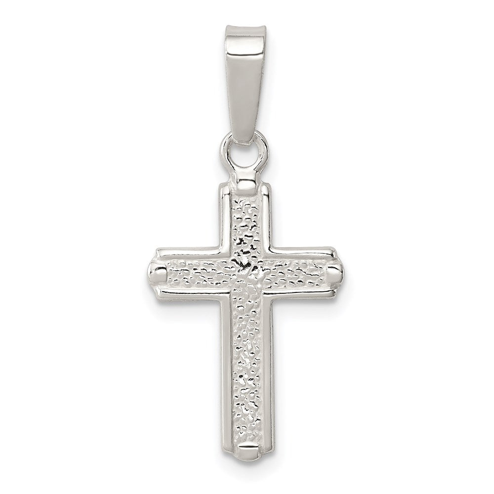 Sterlingsilber Poliert Kreuz Anhänger