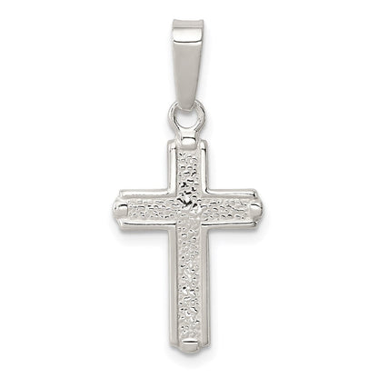 Sterlingsilber Poliert Kreuz Anhänger